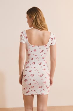 Nuisette &agrave; motifs en coton;${refinementColor}