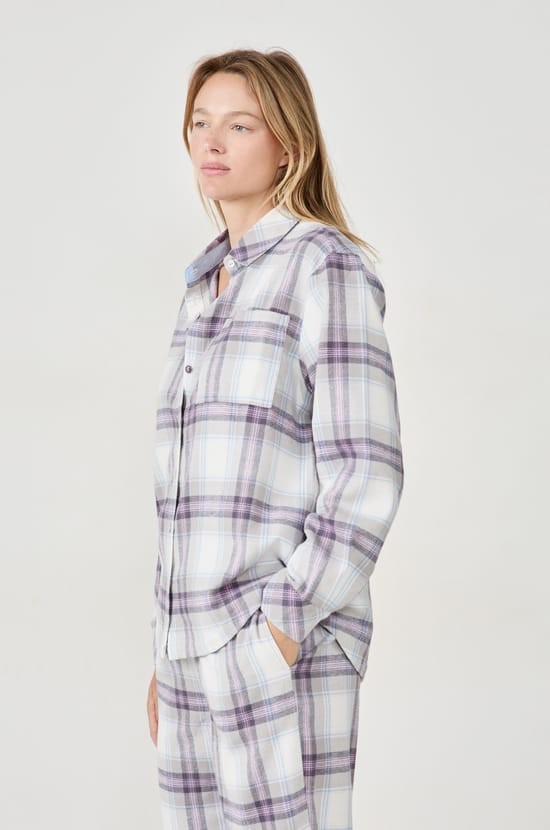 Chemise de pyjama à carreaux;${refinementColor}