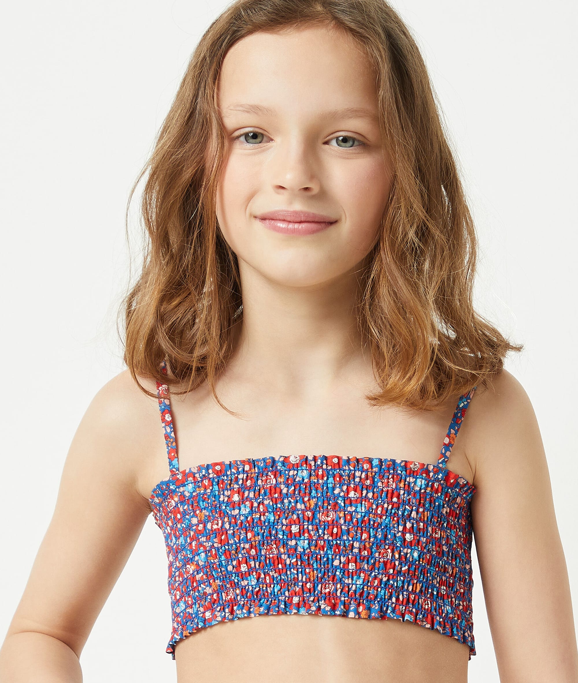 Liberty Fabric Swimsuit Set BETTY ENFANT ROUGE ETAM