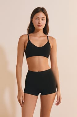 Seamless Organic Cotton Bralette;${refinementColor}