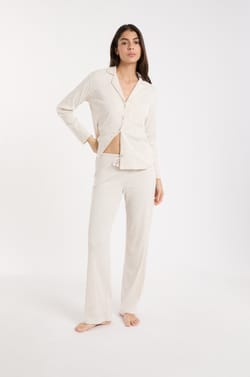 Pyjama Trousers with Cotton;${refinementColor}