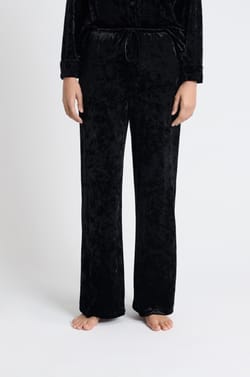 Pantalon de pyjama en velours;${refinementColor}