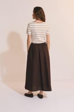 Robe longue en coton;${refinementColor}