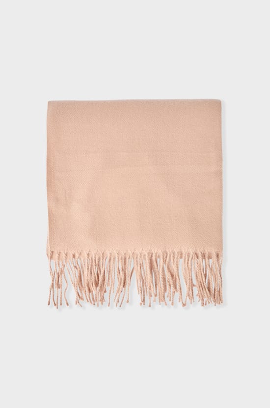 Echarpe à motifs avec franges;${refinementColor}