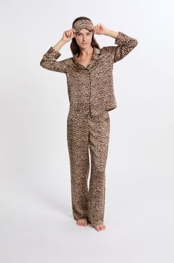 2-teiliger Pyjama und Maske mit Print;${refinementColor}