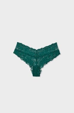 Braguita hipster V-shape de encaje;${refinementColor}