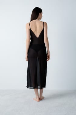 Long Nightdress With Lace Details;${refinementColor}