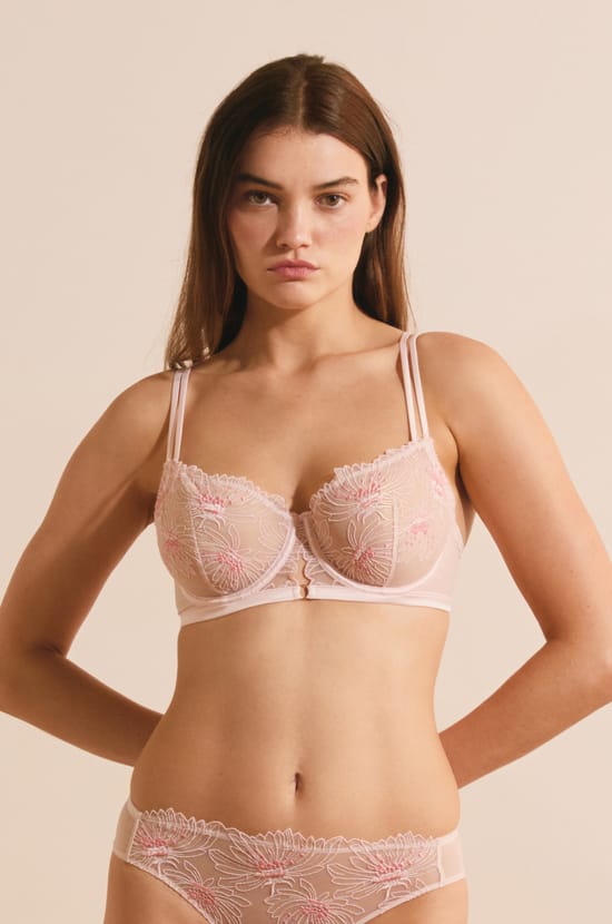Soutien-gorge N.9 - Balconnet en broderie florale;${refinementColor}