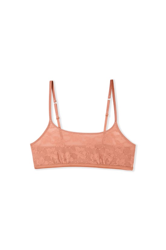 Bralette Bra in Lace;${refinementColor}