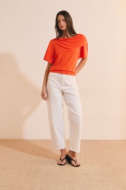 T-shirt manches courtes drap&eacute;;${refinementColor}