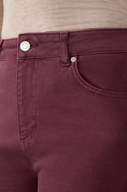 Pantalon droit en coton;${refinementColor}