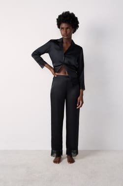 Satin Pyjama Bottoms;${refinementColor}