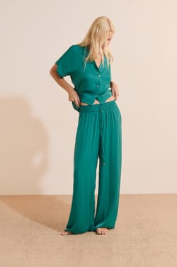 Wide-leg satin trousers;${refinementColor}