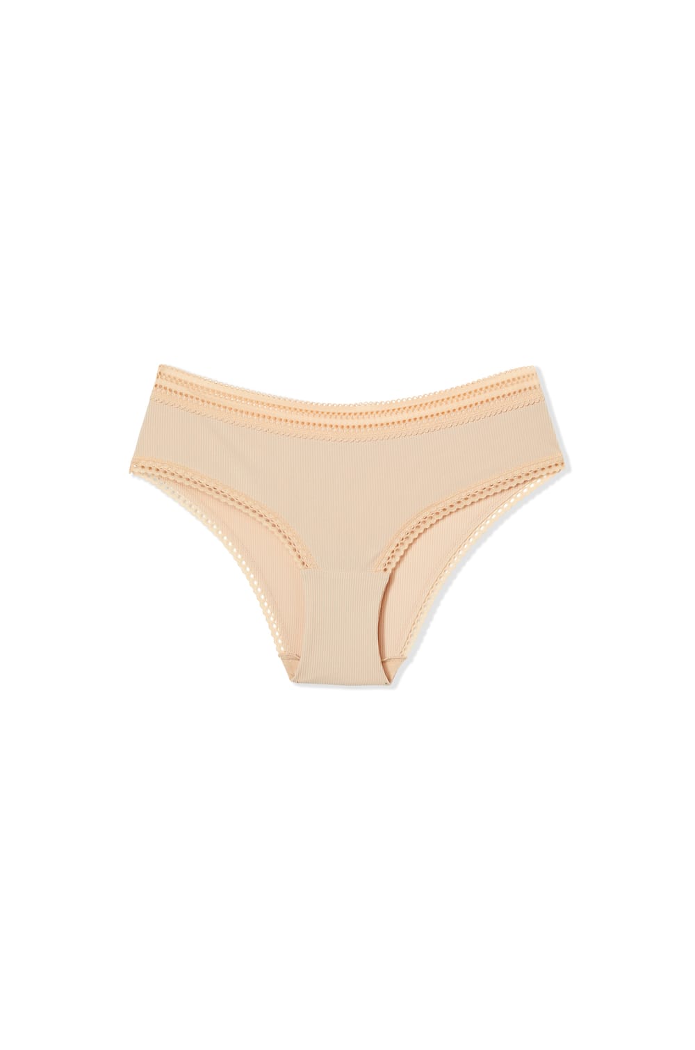 Boyshort in Microfiber with Lace Details;${refinementColor}