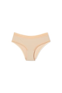 Boyshort in Microfiber with Lace Details;${refinementColor}