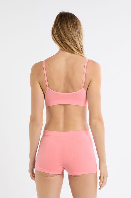 Soutien-gorge brassi&egrave;re sans coutures avec coton;${refinementColor}