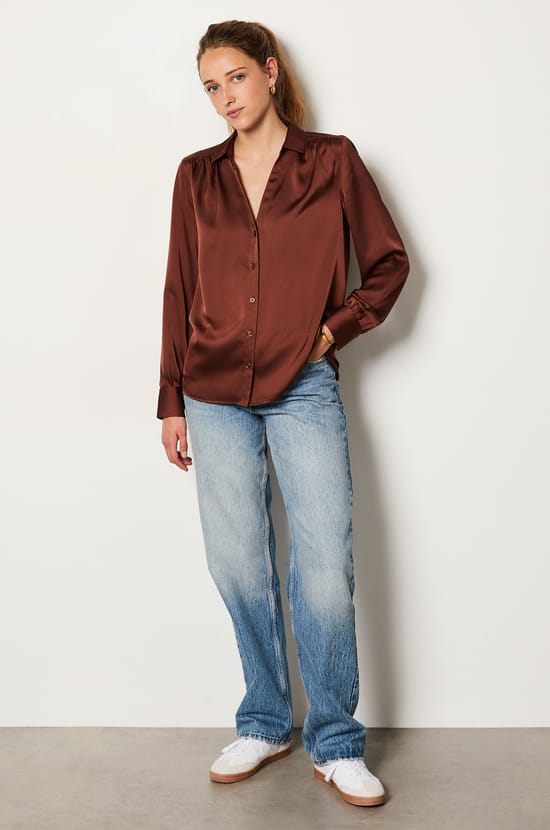 Satin Shirt;${refinementColor}