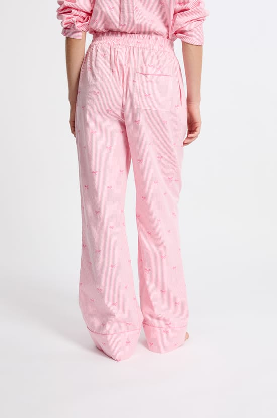 Pantalon de pyjama en coton à motifs;${refinementColor}