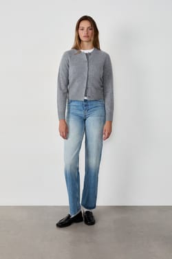 Pull cardigan avec boutons en cachemire;${refinementColor}