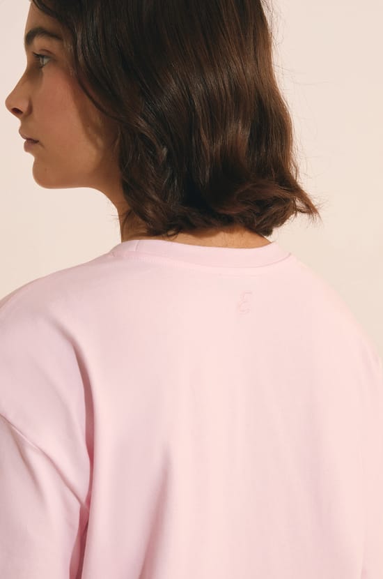 T-shirt de pyjama manches courtes en coton;${refinementColor}