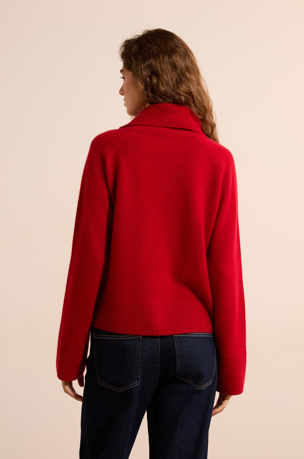 Pull col montant 100% cachemire;${refinementColor}