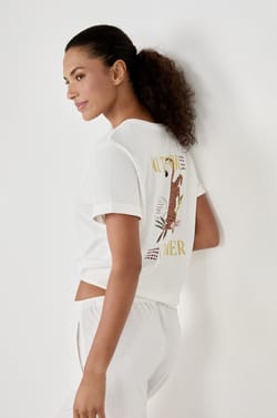 Pyžamové tričko s krátkým rukávem 100% bavlna;${refinementColor}