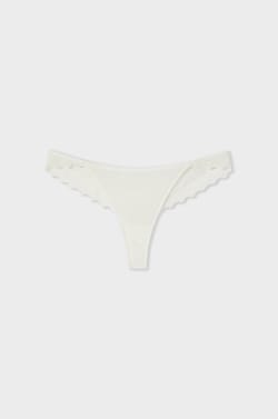 Embroidered Thong;${refinementColor}