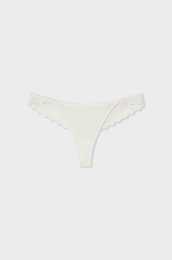 Embroidered Thong;${refinementColor}