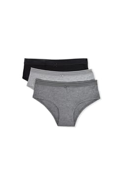 Pack of 3 Cotton Boyshorts;${refinementColor}