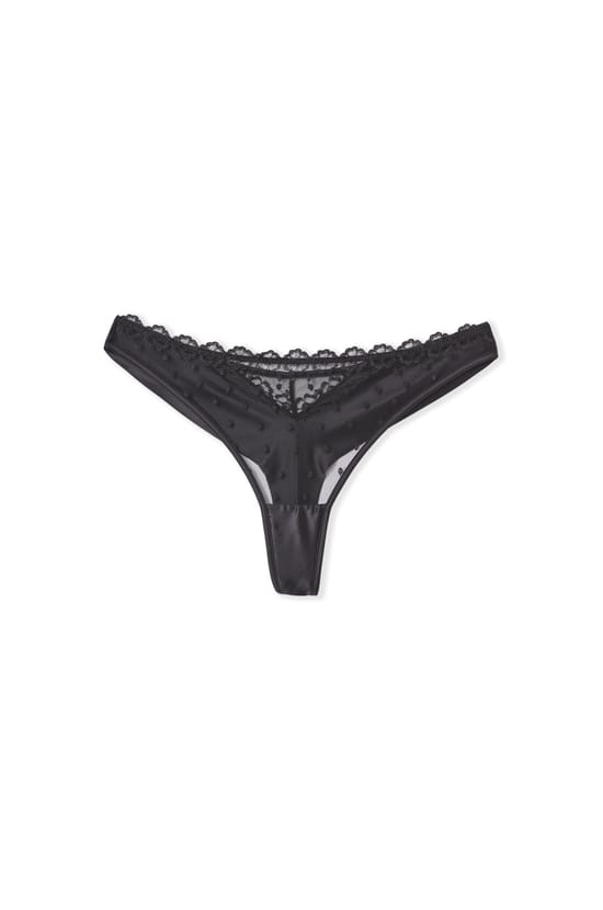 Embroidered Thong;${refinementColor}