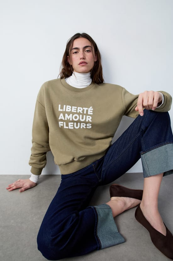 Printed Sweatshirt;${refinementColor}