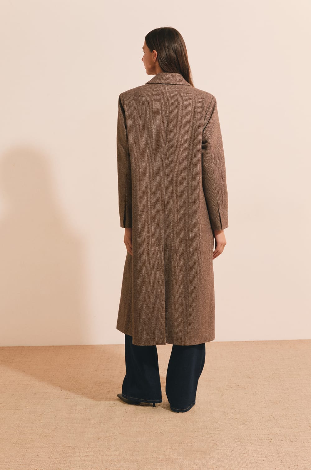 Manteau long avec laine;${refinementColor}