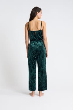 Combinaison de pyjama en velours;${refinementColor}