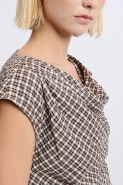 Top à carreaux;${refinementColor}