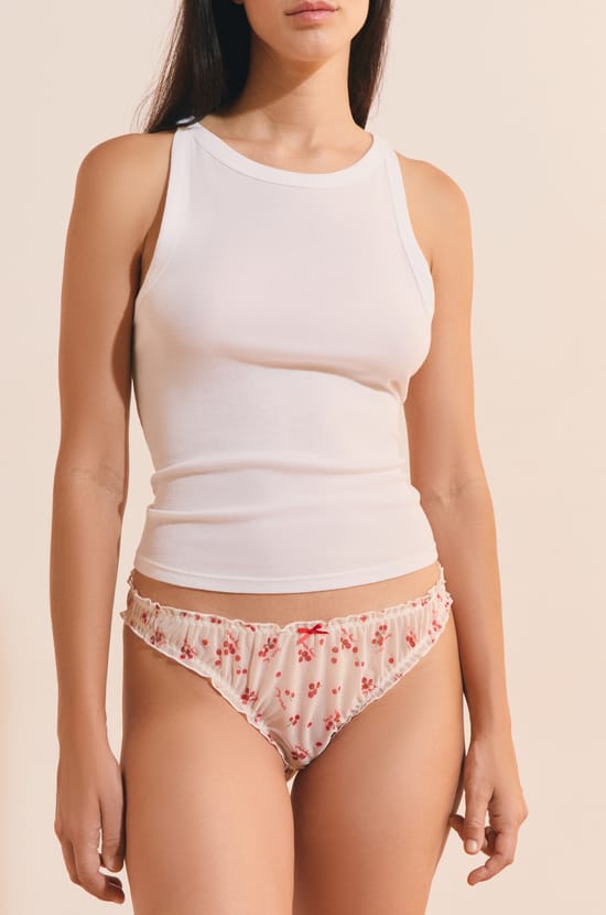 Culotte bloomer avec fleurs;${refinementColor}