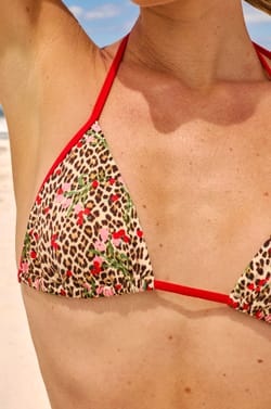 Tr&oacute;jkątny kostium kąpielowy z wieloma pozycjami w panterkę;${refinementColor}