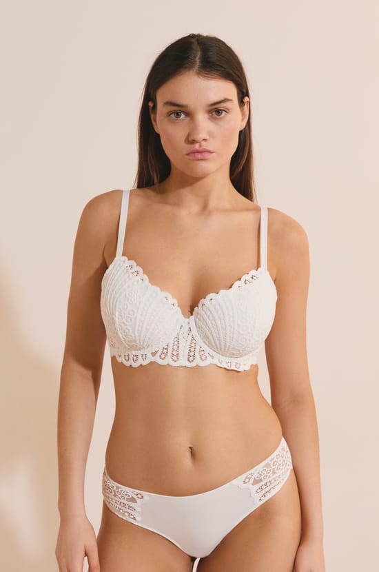 Soutien-gorge N.4 - Le coques fines en broderie;${refinementColor}