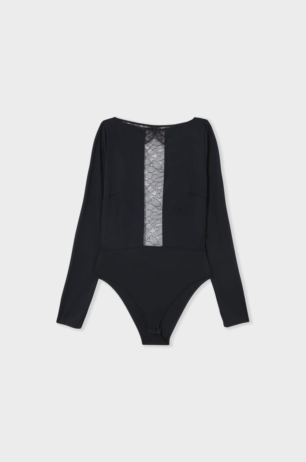 Lace Bodysuit with Open Back;${refinementColor}