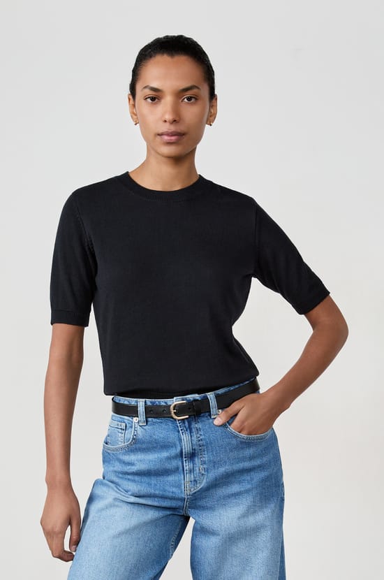 T-shirt manches courtes col rond;${refinementColor}