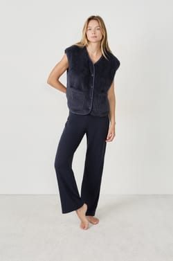 Gilet sans manches effet polaire;${refinementColor}