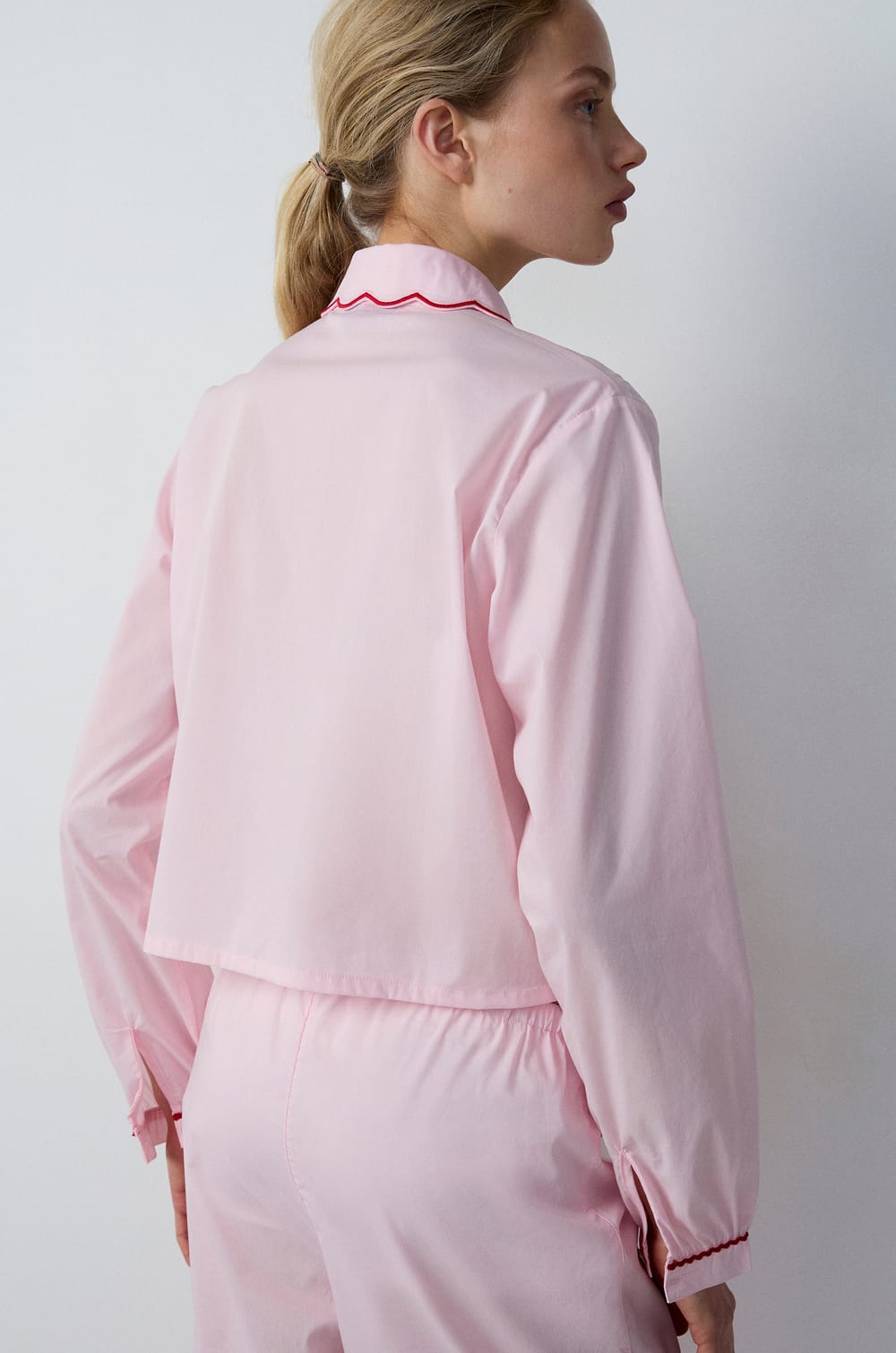 Pyjama-Hemd mit Bubikragen;${refinementColor}