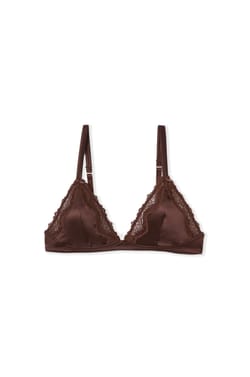 Soutien-gorge triangle satin&eacute;;${refinementColor}
