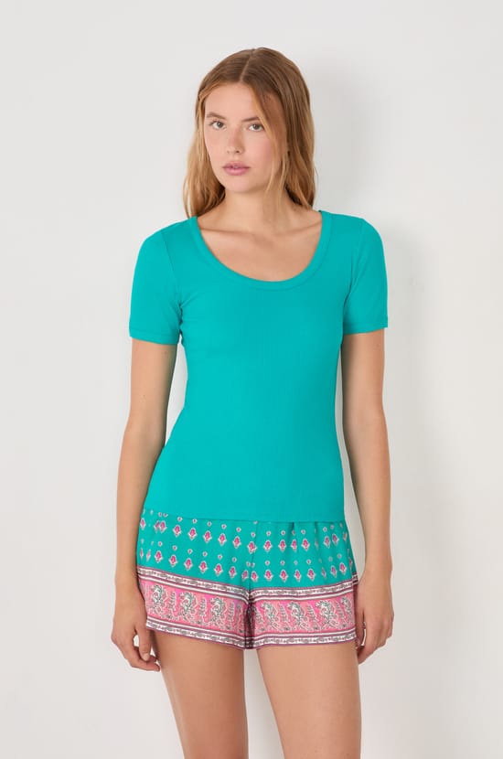 T-shirt de pyjama;${refinementColor}