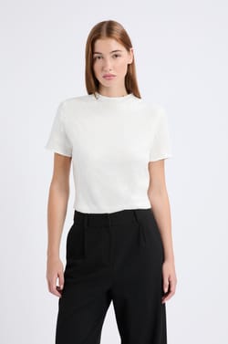 Short-sleeved sequin T-shirt;${refinementColor}