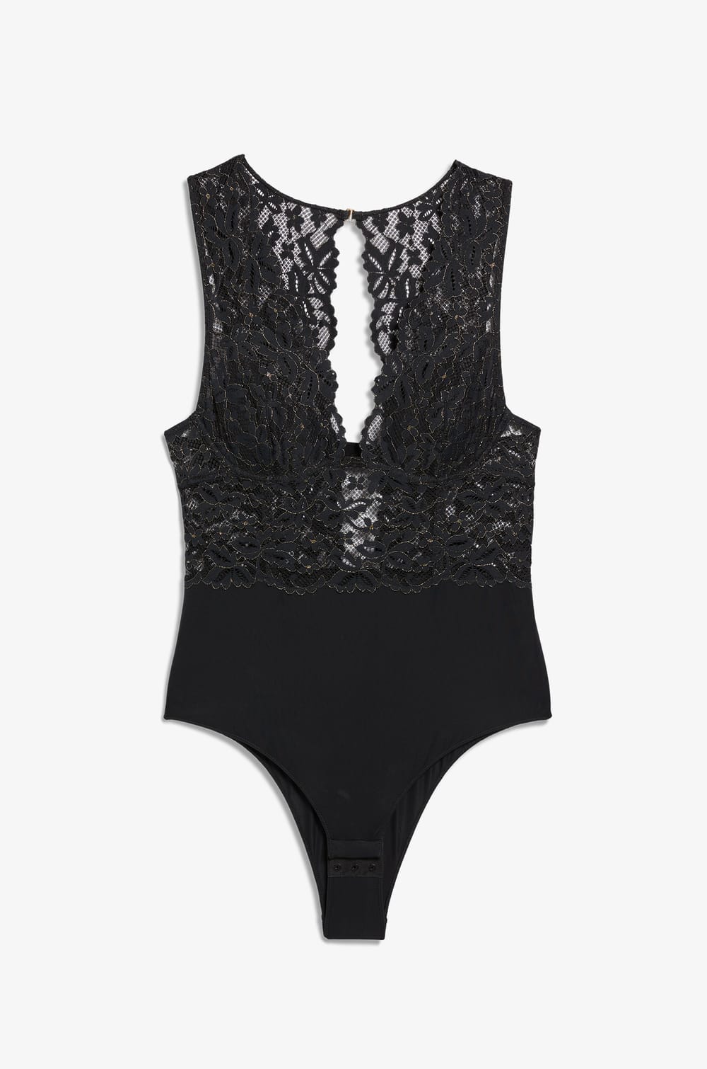 Body z błyszczącej koronki;${refinementColor}
