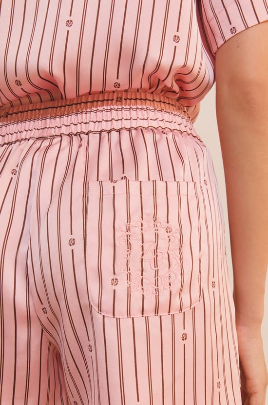 Short de pyjama &agrave; rayures;${refinementColor}