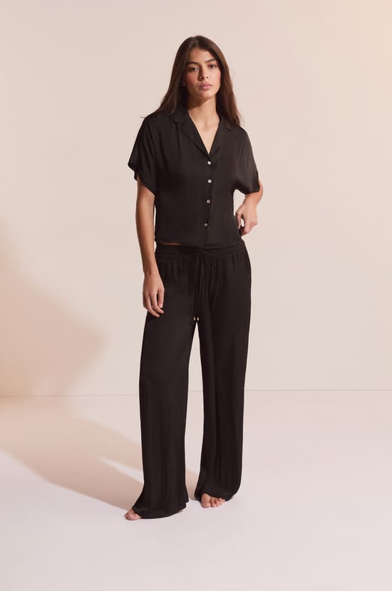Wide-leg satin trousers;${refinementColor}