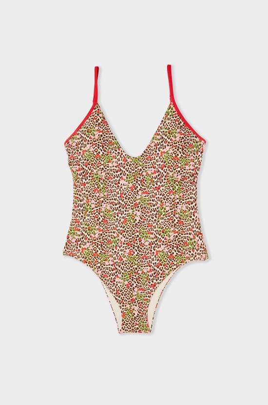Haut de maillot de bain 1 pi&egrave;ce imprim&eacute; l&eacute;opard;${refinementColor}