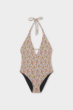 Floral One-Piece Swimsuit;${refinementColor}
