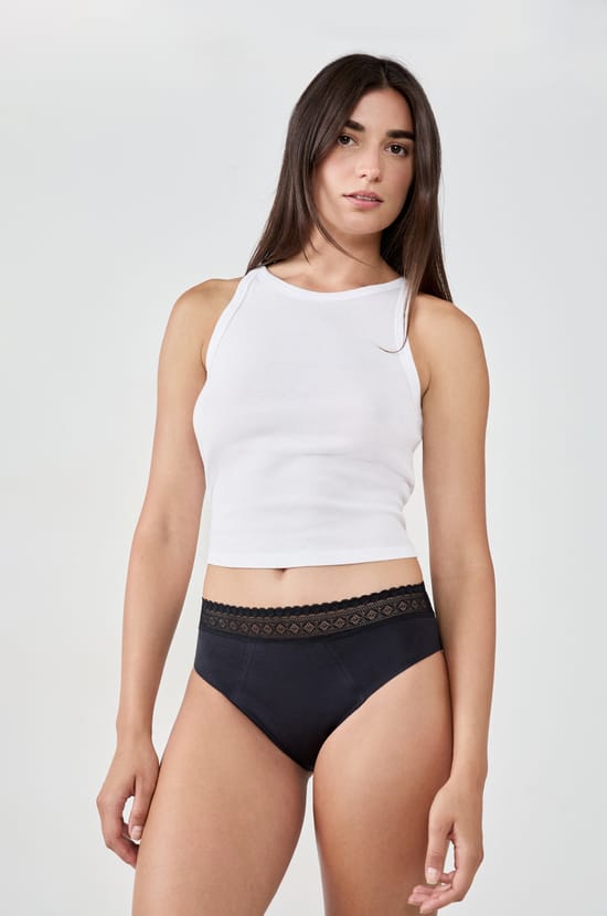 Culotte menstruelle en coton - Flux abondant;${refinementColor}
